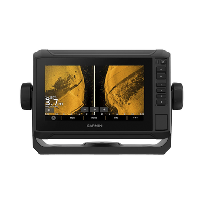 Imagen de ECHOMAP UHD2 72sv con mapa base precargado, puerto de conexión NMEA 2000, sonda SIDEVÜ, CLEARVÜ Y CHIRP tradicional. no incluye transductor.