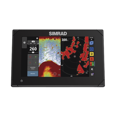 Imagen de Pantalla táctil multifunción NSX 3007, cuenta con mapa base global, sonda de 1 kW, antena GPS interna,  conexiones remotas  WiFi y Bluetooth.