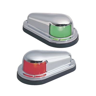 Imagen de Set de Luces Laterales de Montaje Horizontal con Carcasa de Acero para Embarcaciones a Vela o a Motor de Menos de 12 Metros