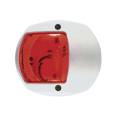 Imagen de Luz Lateral de Navegación en Color Rojo con Carcasa Blanca para Embarcaciones a Vela o a Motor de Menos de 20 Metros