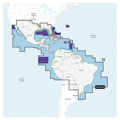 Imagen de Mapa México, Caribe y Brasil