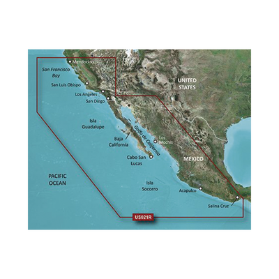 Imagen de Mapa HXUS021R California - México.