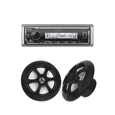 Imagen de Kit de estéreo con Bluetooth KMR-M332BT | más Par de bocinas KFC-1613MRB