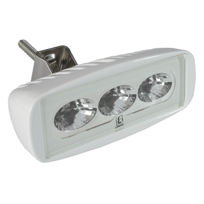 Imagen de Luz led marina en terminación color blanco CapreraLT, emite luz color blanco de 1000 lúmenes, fabricado bajo norma de protección IP67.