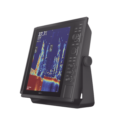 Imagen de Ecosonda de pesca comercial con salida de 1 kW, trabaja en frecuencia 50/77/200 kHz, Doble canal CHIRP 28-210, SideVü/ClearVü,260/455/800