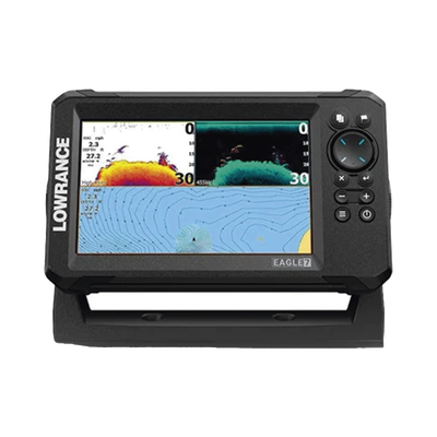 Imagen de Eagle-7 ecosonda en pantalla horizontal IPS de 7 pulgadas, incluye transductor skimmer 50/200 kHz