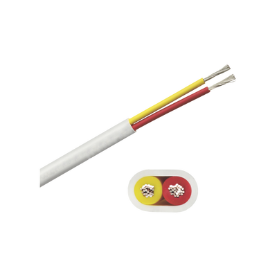 Imagen de Rollo de cable plano grado marino calibre 16, de 2 conductores (rojo y amarillo) de 100 pies (30.48 m).