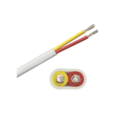 Imagen de Rollo de cable plano grado marino calibre 12, de 2 conductores (rojo y amarillo) de 100 pies (30.48 m).