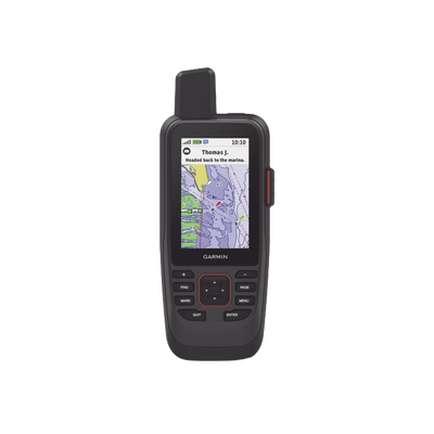 Imagen de GPS portátil GPSMAP 86sci con mapa BlueChart® g3, comunicación satelital InReach, incluye batería interna recargable.