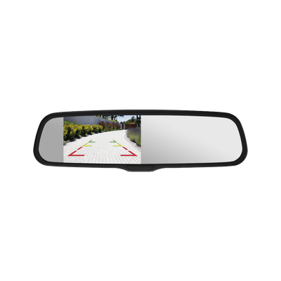 Imagen de Espejo retrovisor con Pantalla LCD con atenuación automática cuenta con entradas de video duales