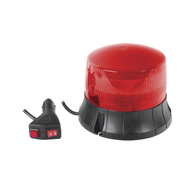 Imagen de Burbuja LED giratoria color rojo, 9 LEDs, montaje magnético