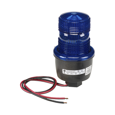 Imagen de Luz de advertencia LED serie Streamline, 24 Vcd, montaje en tubo, azul