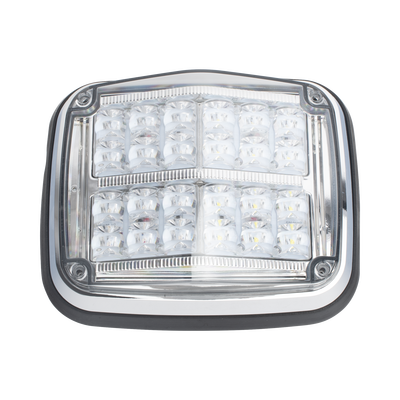 Imagen de Luz de advertencia de 8 X 6", Color Rojo / Claro, SAE,  IP67, Ideal para Ambulancias