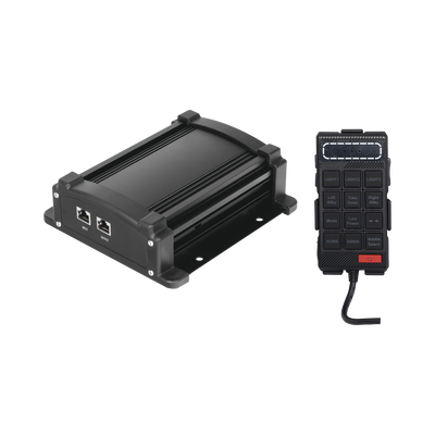 Imagen de Sirena Vehicular de 100W de Potencia Con Controlador Unimando, Micrófono, Control de Tonos y Patrones de destello de Barras de Luces Serie X67 / X75