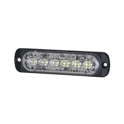 Imagen de Luz Auxiliar de 12 LED, Ambar/Claro, SAE, Bisel Negro, Lente Transparente