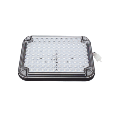 Imagen de Luz de Advertencia de 9X7", Bicolor Rojo/Claro, Ideal para Ambulancias