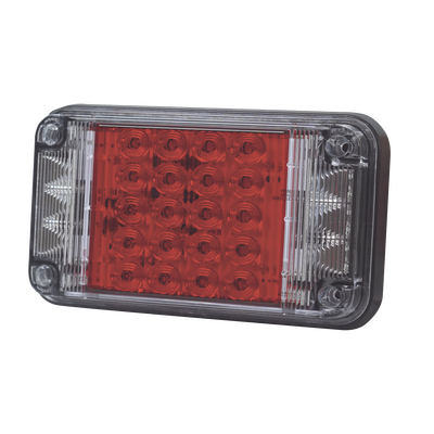 Imagen de Luz de Advertencia de 7X4", Color Rojo, Con Luces de Trabajo, Ideal para Ambulancias