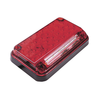 Imagen de Luz de Advertencia de 7X4", Color Rojo, Con Luz de Trabajo, Ideal para Ambulancias