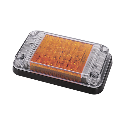 Imagen de Luz de Advertencia de 7X4", Color Ámbar, Con Luces de Trabajo, Ideal para Ambulancias