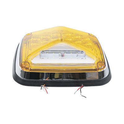 Imagen de Luz de Advertencia de 8 X 6", Color Ámbar, Con Luz de Trabajo clara, Ideal para Ambulancias