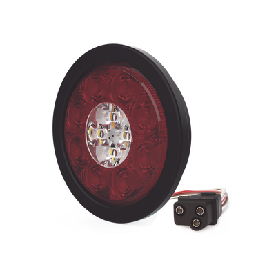 Imagen de Plafón Circular de 5.4" Para Camiones de Transporte, 16 LED Ultra Brillantes, Color Rojo/Claro/Ambar