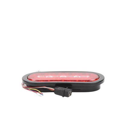 Imagen de Plafón Ovalado de 7.5" Para Camiones de Transporte, 18 LED Ultra Brillantes, Color Rojo/Claro/Ambar