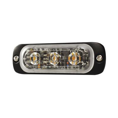 Imagen de Luz Auxiliar de 3 LED, Azul, SAE, 12-24 Vcd, Lente transparente