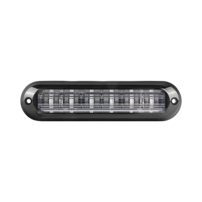 Imagen de Luz Auxiliar Ultra Brillante IP67 de 6 LEDs, Color Azul, con mica transparente y bisel negro