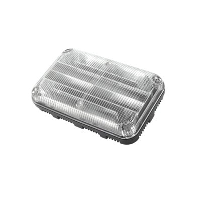 Imagen de Luz de advertencia Quadraflare LED, Flasher Integrado, Mica Transparente y Led Ámbar