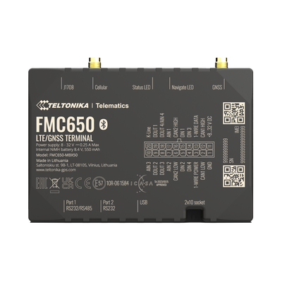 Imagen de Profesional Rastreador Vehicular (GPS) 4G LTE Cat 1 Con Lectura Can / Bluetooth y Múltiples Entradas y Salidas Digitales