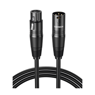 Imagen de Cable para Micrófono XLR Tipo Canon Macho a Hembra | 15 Metros | Plug & Play | Anti interferencias | Triple Blindaje | Alta Calidad | Color Negro.