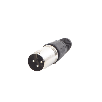 Imagen de Conector XLR 3 Pines Macho | Ideal para Conexiones de Micrófonos, Mezcladoras | Equipo de Audio Profesional