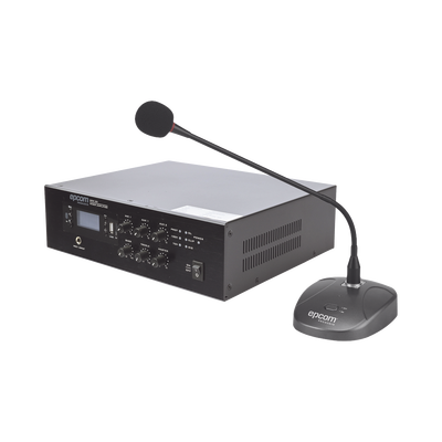 Imagen de KIT de Amplificador de 120W Modelo SFB120 | más Micrófono de Escritorio Modelo SF621A