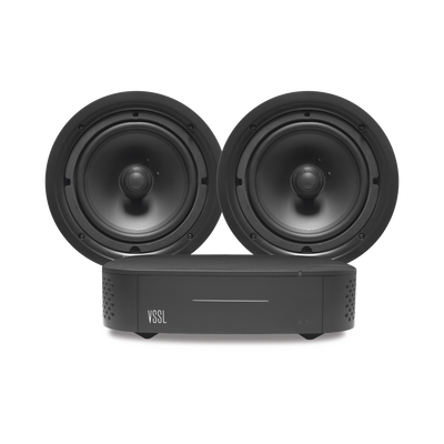 Imagen de KIT Amplificador VSSL A1X | 2 Bocinas para Plafón de 6in TruAudio PP6