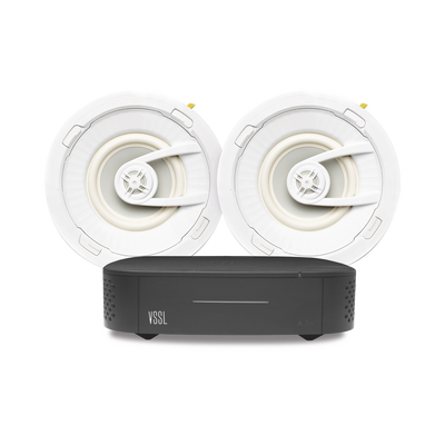 Imagen de KIT Amplificador VSSL A1X | 2 Bocinas para Plafón de 7in TruAudio G72