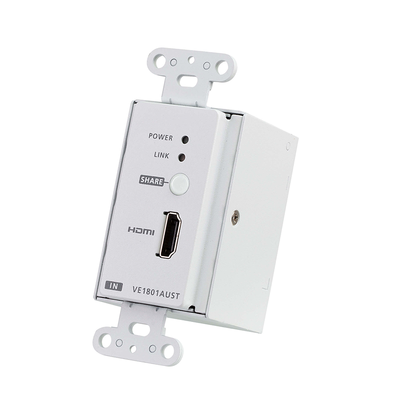 Imagen de Transmisor HDMI HDBaseT-Lite con placa de pared estadounidense/PoH