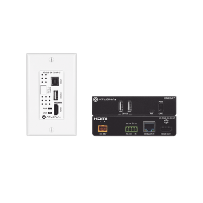 Imagen de OMEGA 4K/UHD Placa de pared HDBaseT TX/RX para HDMI con USB
