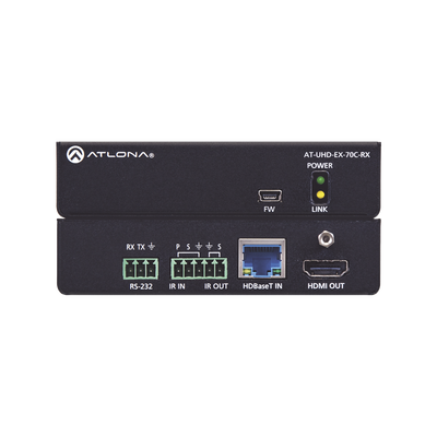 Imagen de Receptor 4K/UHD HDMI sobre HDBaseT con control y PoE