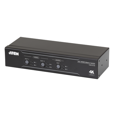 Imagen de Conmutador matricial HDMI 2 x 2 True 4K con desembebedor de audio