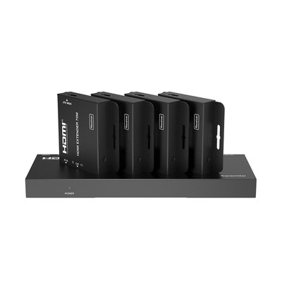 Imagen de Splitter HDMI 1x4 | Extensor HDMI | 4K@30Hz 40m | 1080p@60Hz 70m | Función PoC |  4:4:4