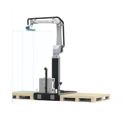 Imagen de Solución de Paletizado Dobot / Carga Máxima 20 kg / Cadencia 8-13 Piezas/min / Visualización 3D en Tiempo Real / Configuración en 30 Min / IP54