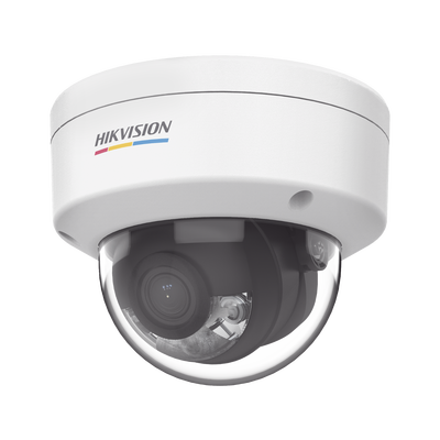 Imagen de Domo IP 4 Megapixel / ACUSENSE Lite (Detección de Movimiento en Humanos y Vehículos) / Lente 2.8 mm / Luz Blanca 30 mts / Exterior IP67 / IK08 / Micrófono Integrado / WDR 120 dB / PoE / MicroSD