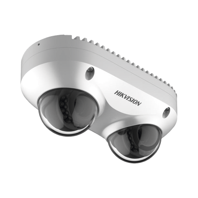 Imagen de PanoVu Series / Lente Dual de 4 Megapixel / 2 Lentes Fijos de 2.8 mm / Recomendado para Pasillos o Esquinas / IP67 / IK10 / PoE / WDR 120 dB / 10 mts IR / Entrada y Salida de Audio y Alarma / MicroSD