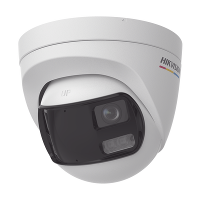 Imagen de [ColorVu + Dual Light + Panoramica] Turret TURBOHD 3K (5 Megapixel) / Micrófono Integrado / Angulo de visión 180° / Imagen a Color 24/7 / 40 mts Luz Blanca + 40 mts IR / Exterior IP67 / WDR