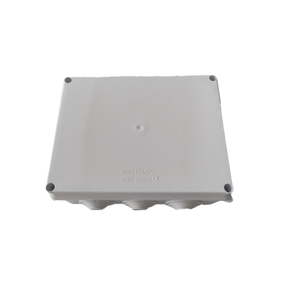 Imagen de Caja de Conexiones Impermeable IP65, 10 Entradas, Dimensiones 200 x 155 x 80 mm, para Instalaciones Industriales, Comerciales y Residenciales, Incluye Tornillería para su Instalación