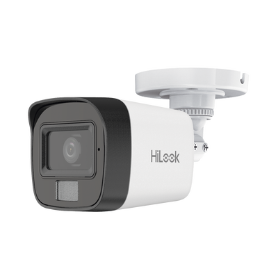 Imagen de [Dual Light] Bala IP 2 Megapixel (1080p) / Lente 2.8 mm / Ángulo de visión 101° / 20 mts IR + 15 mts Luz Blanca / Micrófono Integrado / ACUSENSE Lite / Exterior IP67 / PoE / dWDR / H.265+ / ONVIF