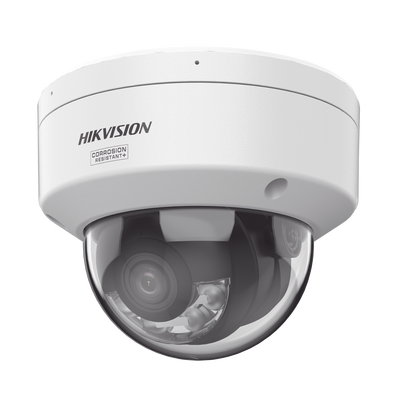 Imagen de [Dual Light + ColorVu 3.0 + HikAI] Domo IP 8 Megapixel / Lente 2.8 mm / 30 mts IR + Luz Blanca / 2 Microfonos Integrados / Exterior IP67 / WDR 130 dB / ACUSENSE 3.0 / Metal / NEMA 4X / ACUSEARCH