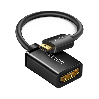 Imagen de Adaptador Micro HDMI a HDMI (HDMI Tipo D)   / 18Gbps / 4K@60Hz / HDR /  Tecnología 3D / ARC / Carcasa PC+ABS / HDCP/ Longitud de 22 cm