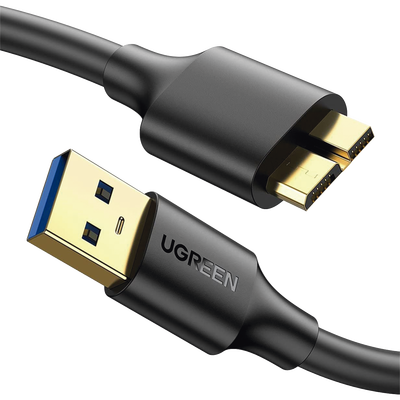 Imagen de Cable Adaptador USB-A 3.0 a Micro USB 3.0 / 0.5 Metros / Carga y Sincronización de Datos / Velocidad de hasta 5 Gbps / Blindaje Interior Múltiple / Núcleo de Cobre Estañado de 22 AWG / Compatibilidad Universal.