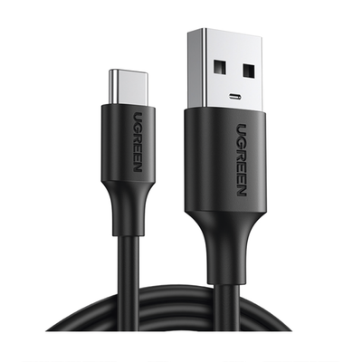 Imagen de Cable USB-A 2.0 a USB-C | 1 Metro | Carga y Sincronización de Datos | Protección Integrada | Duradero y Flexible| Caja ABS | Cubierta de TPE | Color Negro.